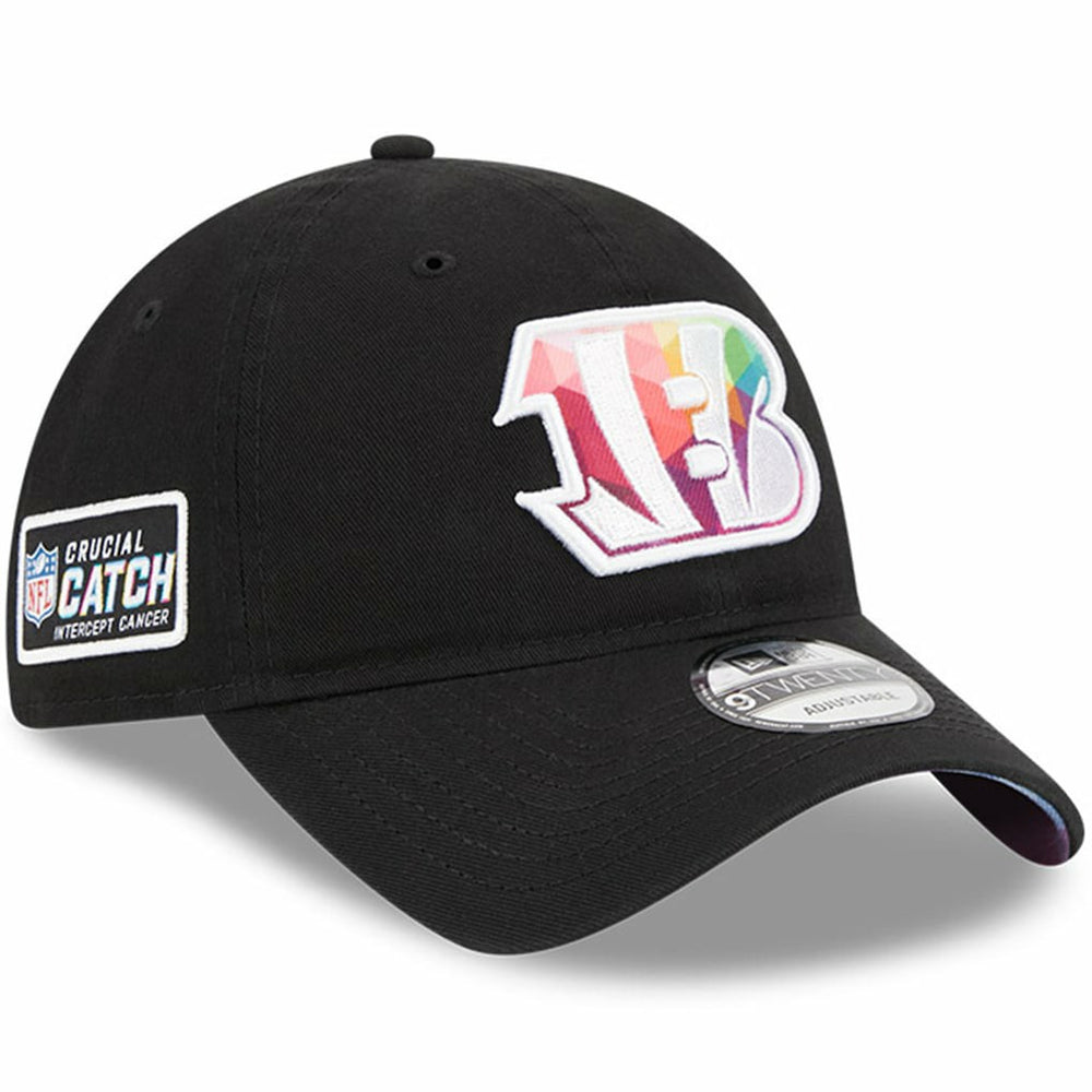 Cincinnati Bengals New Era 2023 NFL Crucial Catch 9TWENTY Adjustable Hat - Black Hats