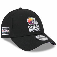 Cleveland Browns New Era 2023 NFL Crucial Catch 9FORTY Adjustable Hat - Black Hats