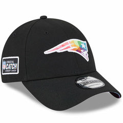 New England Patriots New Era 2023 NFL Crucial Catch 9FORTY Adjustable Hat - Black Hats