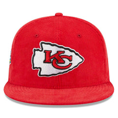 Kansas City Chiefs New Era Throwback Cord 59FIFTY Fitted Hat - Red Hats