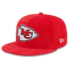 Kansas City Chiefs New Era Throwback Cord 59FIFTY Fitted Hat - Red Hats