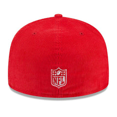 Kansas City Chiefs New Era Throwback Cord 59FIFTY Fitted Hat - Red Hats