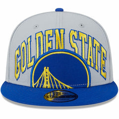 Golden State Warriors Tip-Off Two-Tone 9FIFTY Snapback Hat Gray/Royal - New Era