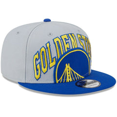 Golden State Warriors Tip-Off Two-Tone 9FIFTY Snapback Hat Gray/Royal - New Era
