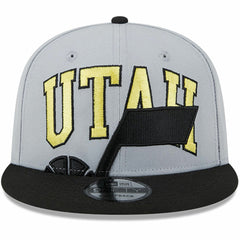 Utah Jazz Tip-Off Two-Tone 9FIFTY Snapback Hat Gray/Black - New Era