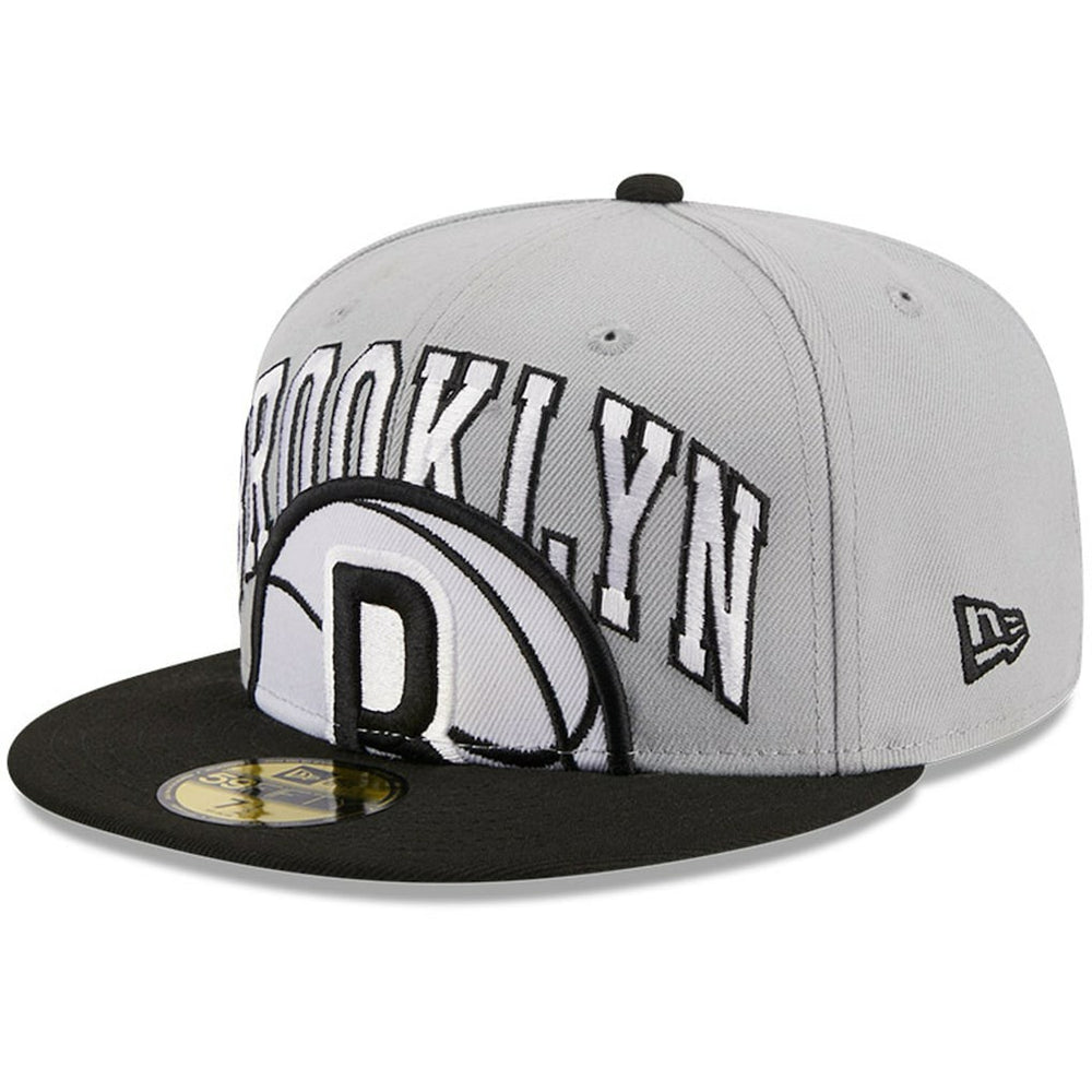 Brooklyn Nets Tip-Off Two-Tone 59FIFTY Fitted Hat Gray/Black - New Era