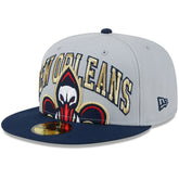 New Orleans Pelicans Tip-Off Two-Tone 59FIFTY Fitted Hat Gray/Navy - New Era