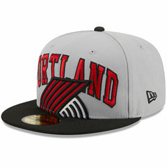 Portland Trail Blazers Tip-Off Two-Tone 59FIFTY Fitted Hat Gray/Black - New Era