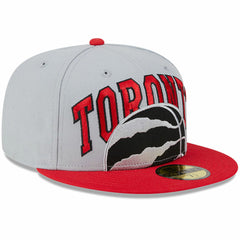 Toronto Raptors Tip-Off Two-Tone 59FIFTY Fitted Hat Gray/Red - New Era outlet