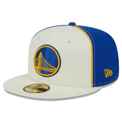 Golden State Warriors Piped Pop Panel 59FIFTY Fitted Hat Cream - New Era