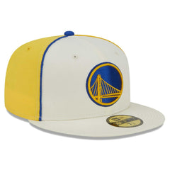 Golden State Warriors Piped Pop Panel 59FIFTY Fitted Hat Cream - New Era