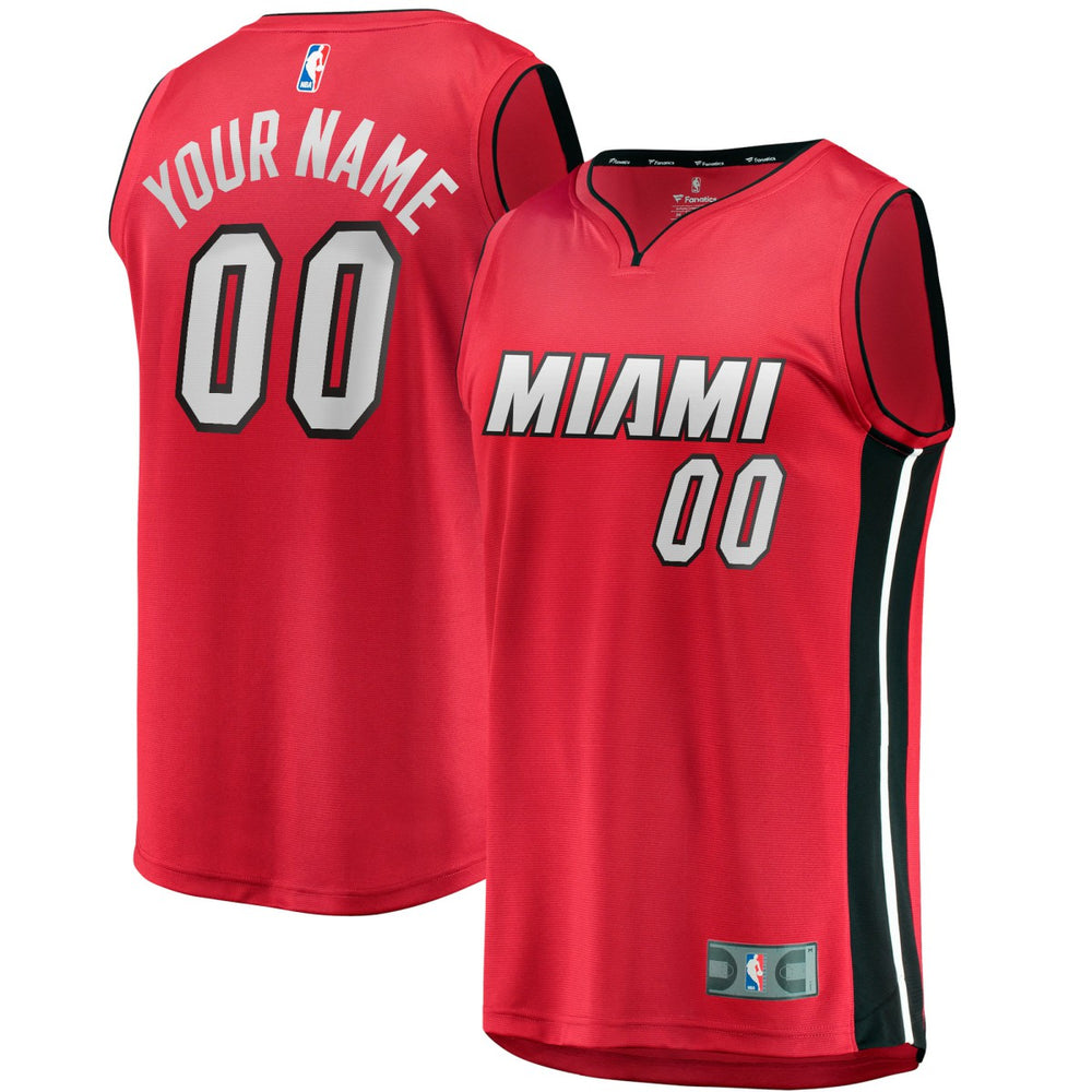 Miami Heat Fast Break Custom Jersey Red Statement Edition - Fanatics