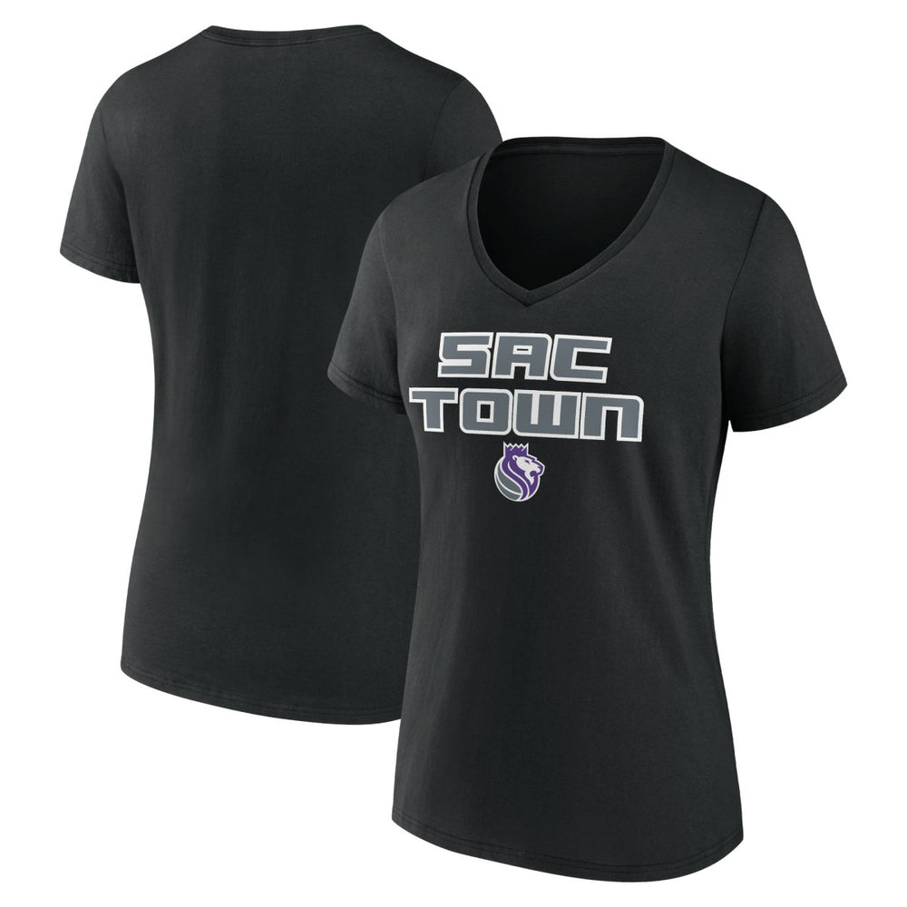 Sacramento Kings Women's Team Pride V-Neck T-Shirt Black