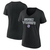 Sacramento Kings Women's Team Pride V-Neck T-Shirt Black