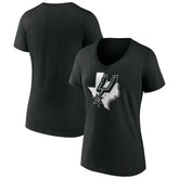 San Antonio Spurs Women's Team Pride V-Neck T-Shirt Black outlet