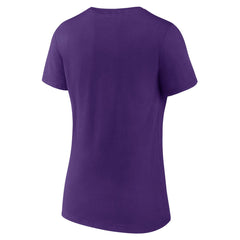Los Angeles Lakers Women's Announcer V-Neck T-Shirt Purple outlet