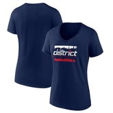 Washington Wizards Women's Timeout V-Neck T-Shirt Navy outlet