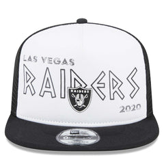 Las Vegas Raiders New Era Banger 9FIFTY Trucker Snapback Hat - White/Black Hats