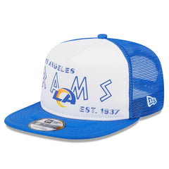 Los Angeles Rams New Era Banger 9FIFTY Trucker Snapback Hat - White/Royal Hats