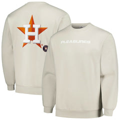 Houston Astros PLEASURES Ballpark Pullover Sweatshirt - Gray Pullover