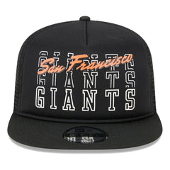 San Francisco Giants New Era Street Team A-Frame Trucker 9FIFTY Snapback Hat - Black Hats