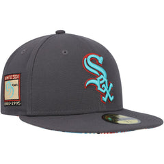 Chicago White Sox New Era Print Undervisor 59FIFTY Fitted Hat - Graphite Hats