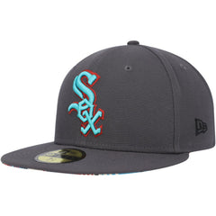 Chicago White Sox New Era Print Undervisor 59FIFTY Fitted Hat - Graphite Hats