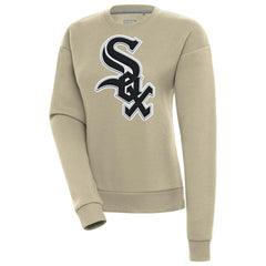 Chicago White Sox Antigua Women's Victory Pullover Sweatshirt - Khaki Pullover