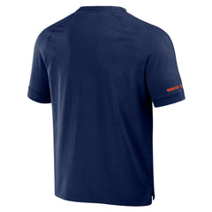 Denver Broncos NFL x Darius Rucker Collection Washed Raglan Henley T-Shirt - Navy T-shirts