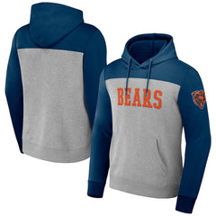 Chicago Bears NFL x Darius Rucker Collection Color Blocked Pullover Hoodie - Heather Gray Hoodies