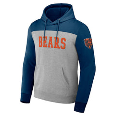 Chicago Bears NFL x Darius Rucker Collection Color Blocked Pullover Hoodie - Heather Gray Hoodies