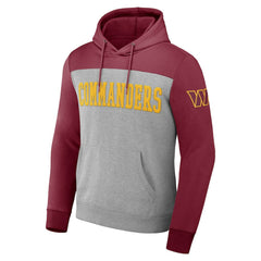 Washington Commanders NFL x Darius Rucker Collection Color Blocked Pullover Hoodie - Heather Gray Hoodies