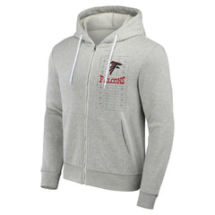 Atlanta Falcons NFL x Darius Rucker Collection Domestic Full-Zip Hoodie - Heather Gray Hoodies