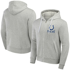 Indianapolis Colts NFL x Darius Rucker Collection Domestic Full-Zip Hoodie - Heather Gray Hoodies