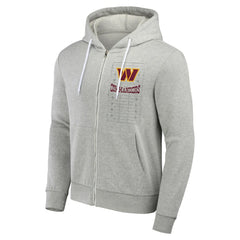 Washington Commanders NFL x Darius Rucker Collection Domestic Full-Zip Hoodie - Heather Gray Hoodies