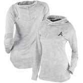 Atlanta Braves Columbia Women's Omni-Wick Sunday Ball Pullover Hoodie - White Hoodies
