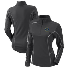 Milwaukee Brewers Columbia Women's Omni-Wick Shotgun Quarter-Zip Pullover Top - Charcoal Pullover