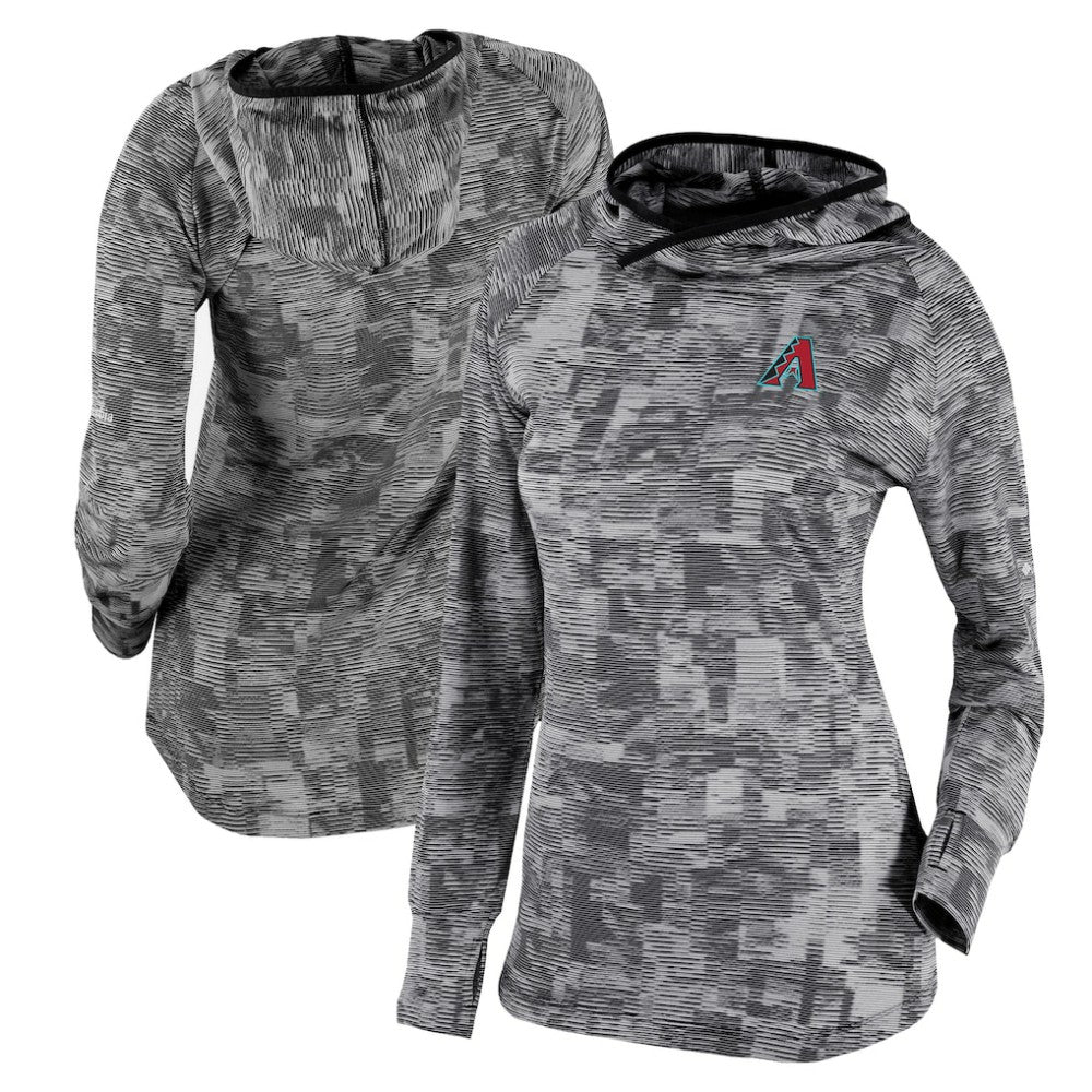 Arizona Diamondbacks Columbia Women's Omni-Wick Sunday Ball Pullover Hoodie - Black Hoodies
