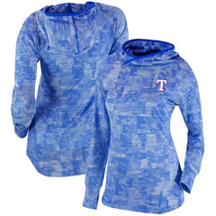 Texas Rangers Columbia Women's Omni-Wick Sunday Ball Pullover Hoodie - Royal Hoodies