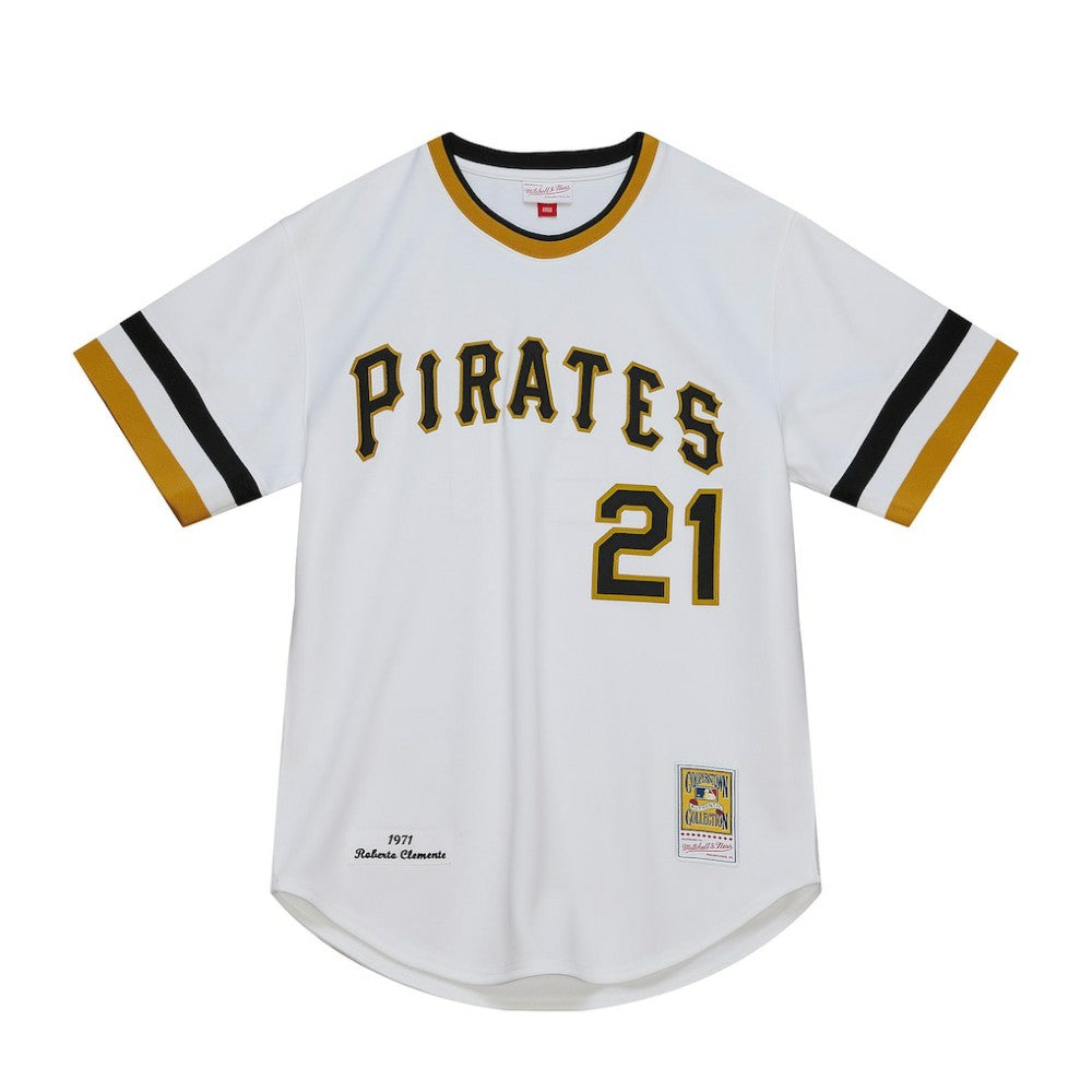 Roberto Clemente Pittsburgh Pirates Mitchell & Ness Cooperstown Collection Authentic Jersey - White Jerseys