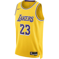 LeBron James Los Angeles Lakers Unisex Swingman Jersey Icon Edition Gold - Nike