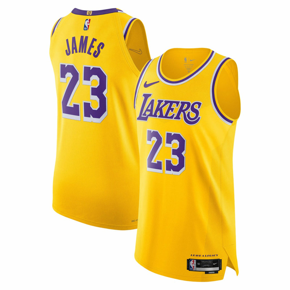 LeBron James Los Angeles Lakers Authentic Jersey Icon Edition Gold - Nike