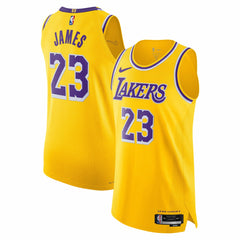 LeBron James Los Angeles Lakers Authentic Jersey Icon Edition Gold - Nike