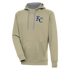 Kansas City Royals Antigua Victory Pullover Hoodie - Khaki Hoodies