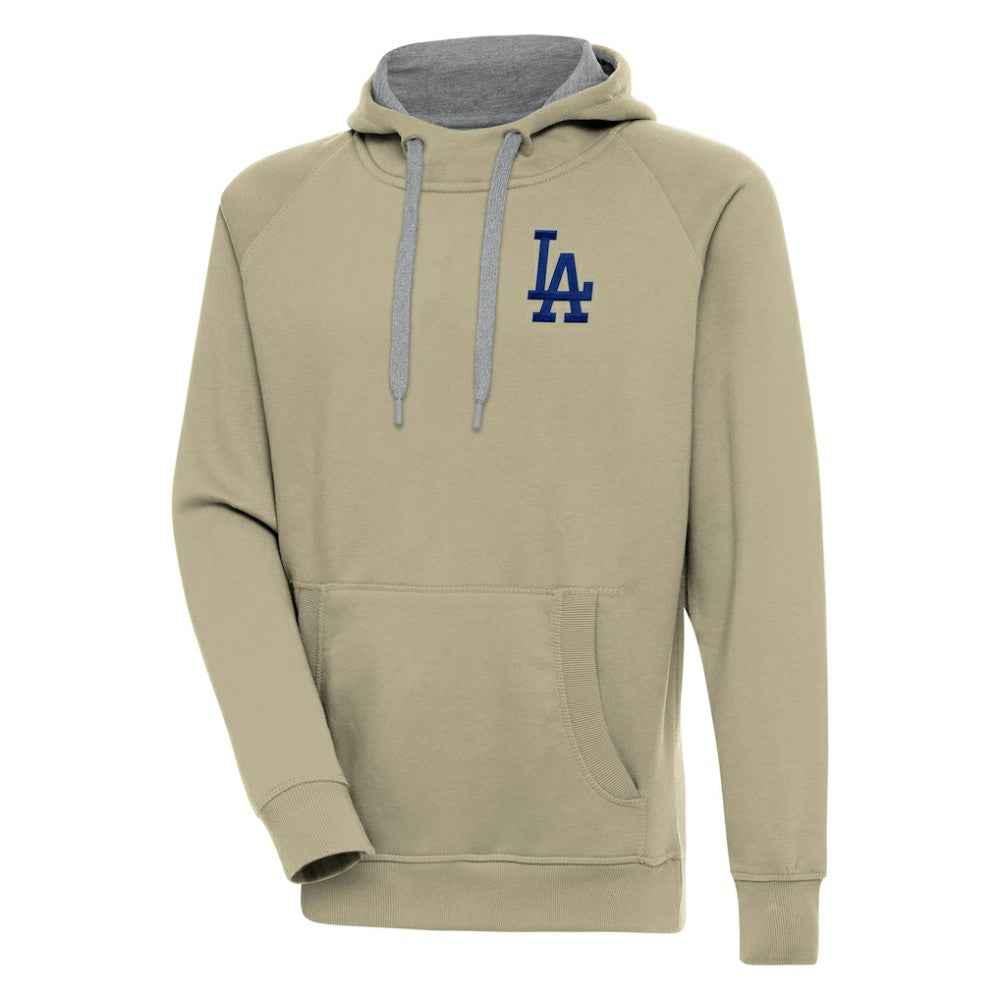 Los Angeles Dodgers Antigua Victory Pullover Hoodie - Khaki Hoodies