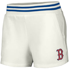 Boston Red Sox Lusso Women's Maeg Tri-Blend Pocket Shorts - White Shorts