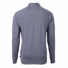 Kansas City Royals Cutter & Buck Adapt Eco Knit Stretch Recycled Quarter-Zip Pullover Top - Heather Navy Pullover