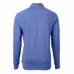 Kansas City Royals Cutter & Buck Adapt Eco Knit Stretch Recycled Quarter-Zip Pullover Top - Heather Royal Pullover