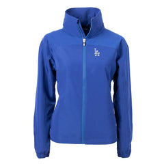 Los Angeles Dodgers Cutter & Buck Women's Charter Eco Recycled Full-Zip Jacket - Blue Jackets