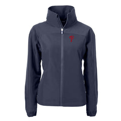 Philadelphia Phillies Cutter & Buck Women's Charter Eco Recycled Full-Zip Jacket - Navy Jackets